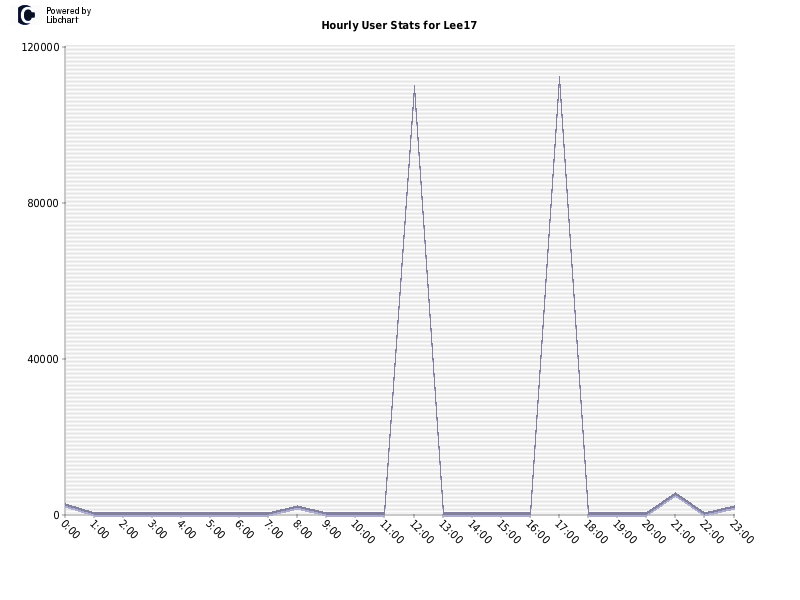 Hourly User Stats for Lee17